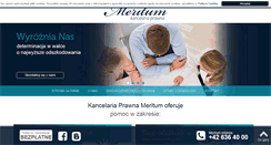 Desktop Screenshot of meritumodszkodowania.pl